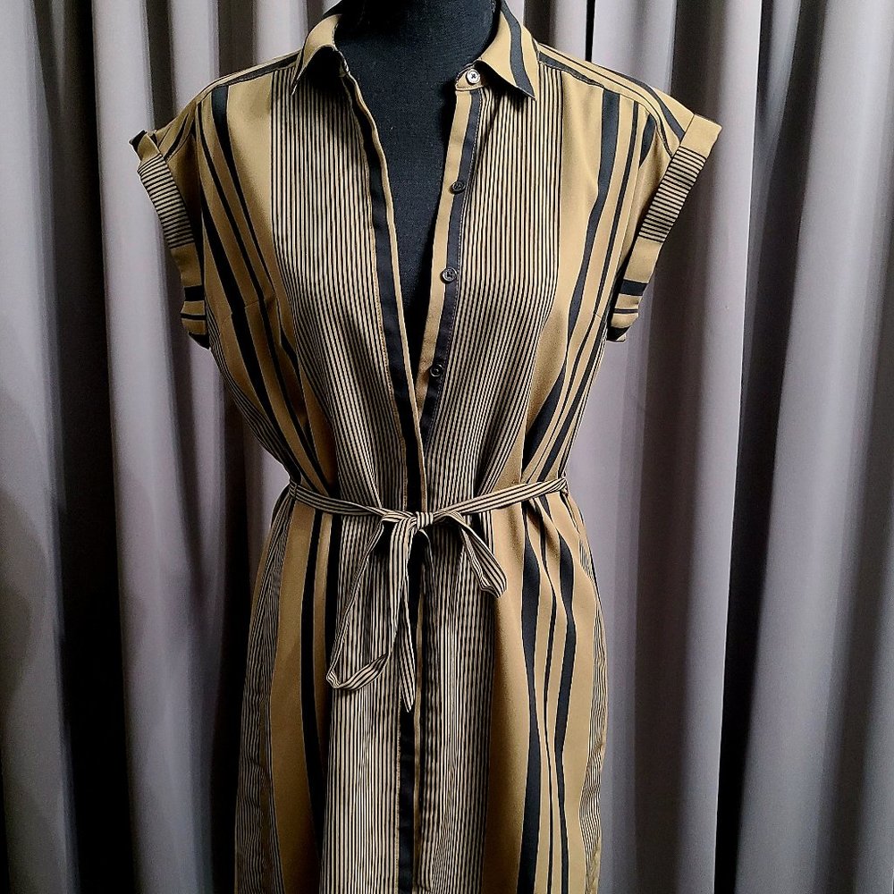 Stripe Collard Dress